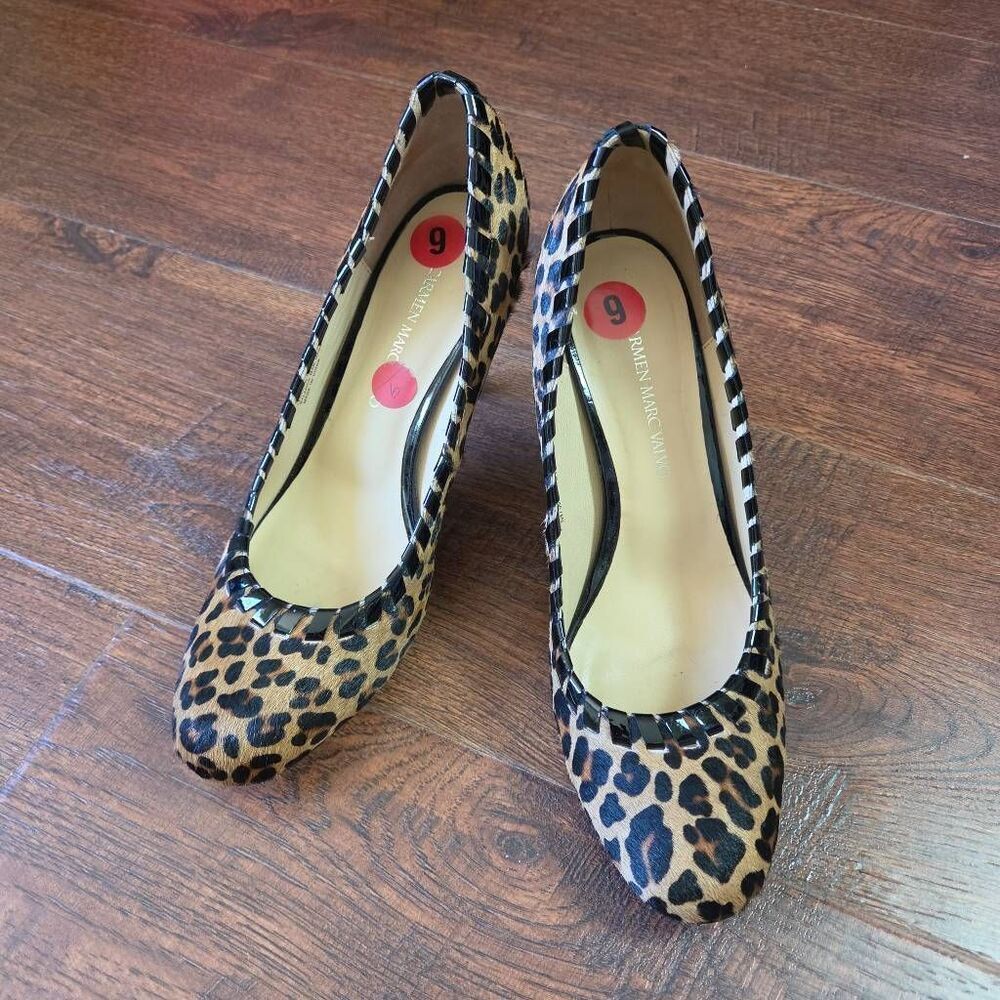 Carmen Marc Valvo Animal Print Heels